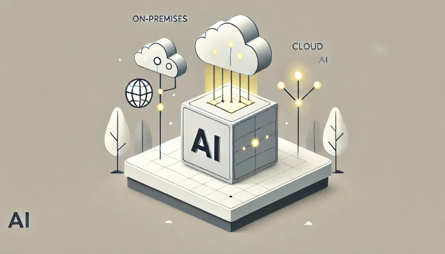 Diagram of AI architecture for business solutions